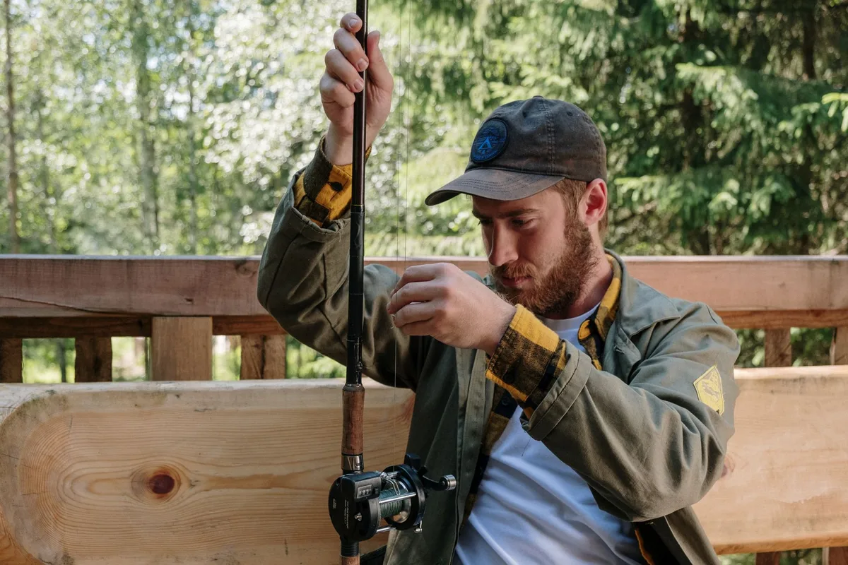 gun cleaning rod with patch and jag
