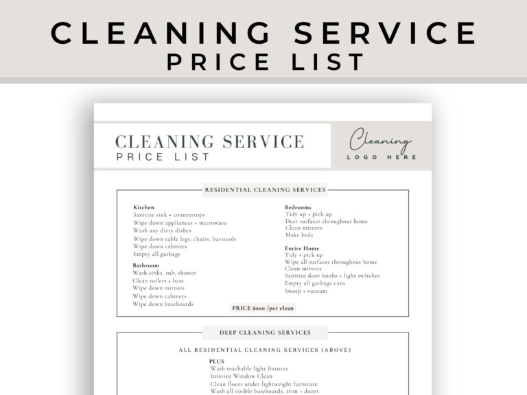 How To Price Home Cleaning Services