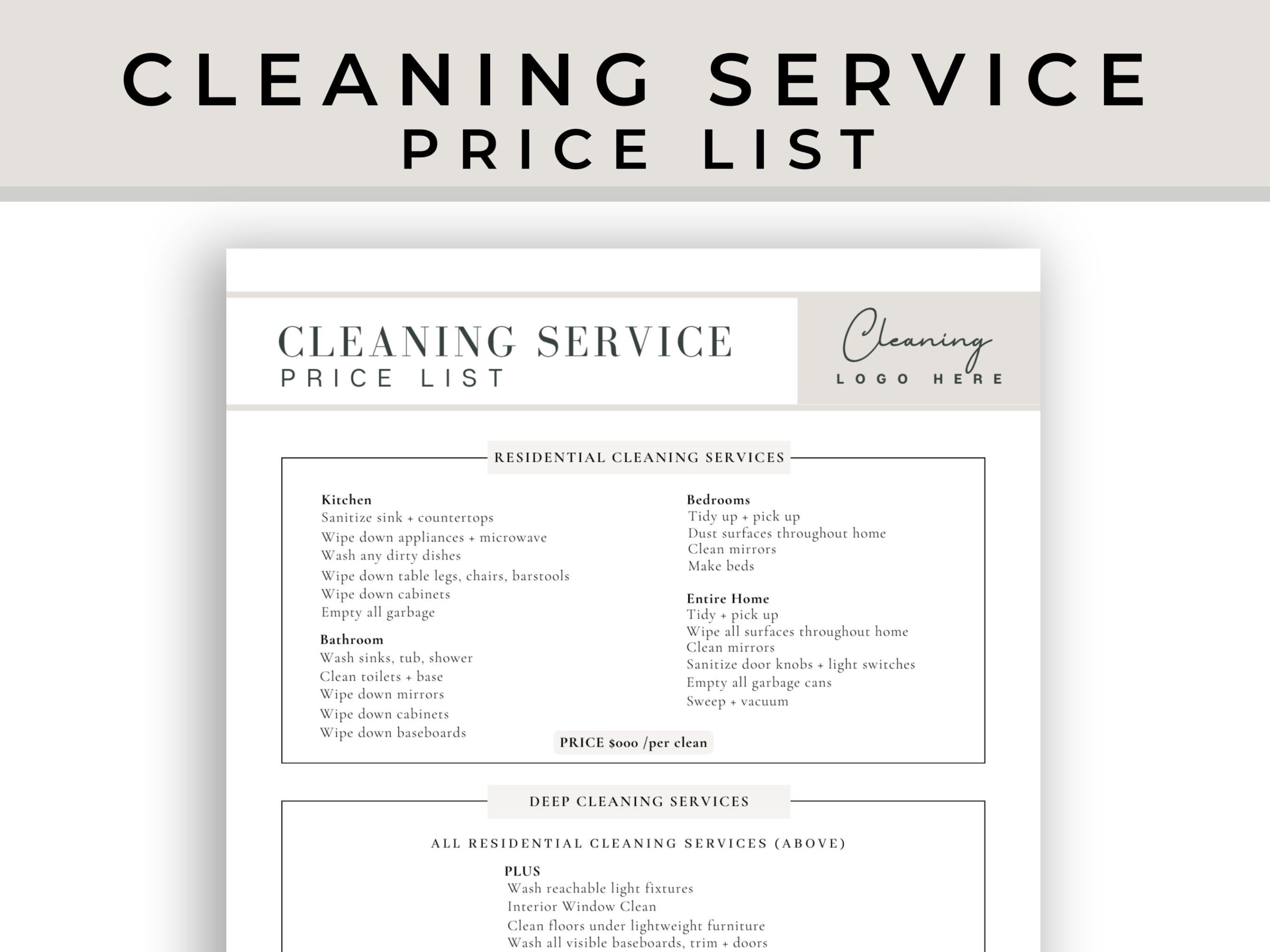 How To Price Home Cleaning Services