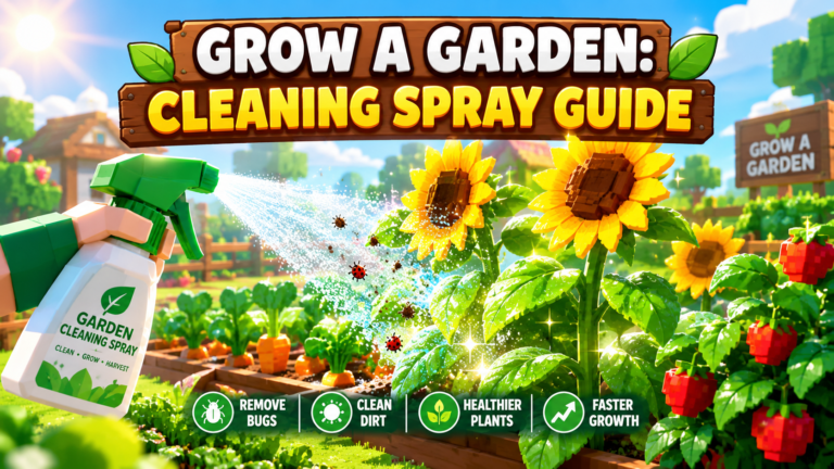 What Does Cleaning Spray Do In Grow A Garden