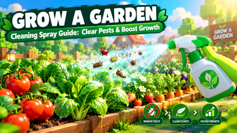 What Does The Cleaning Spray Do In Grow A Garden